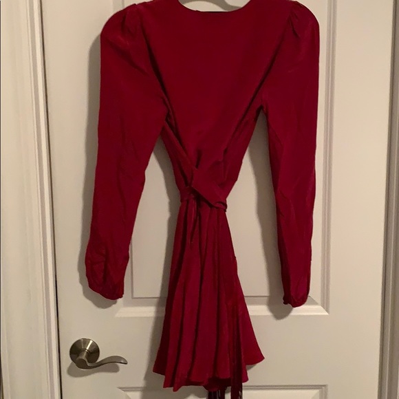 Carmella Michli X Revolve 100% Silk Dress Berry - Picture 6 of 14